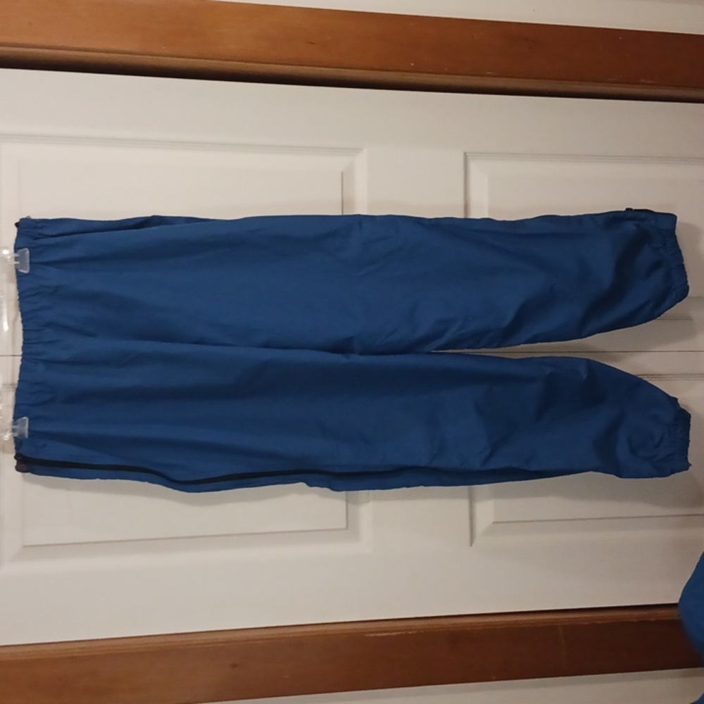 Vintage LL Bean 2-piece half zip windbreaker rain suit jogging pants - L - blue - Picture 14 of 16